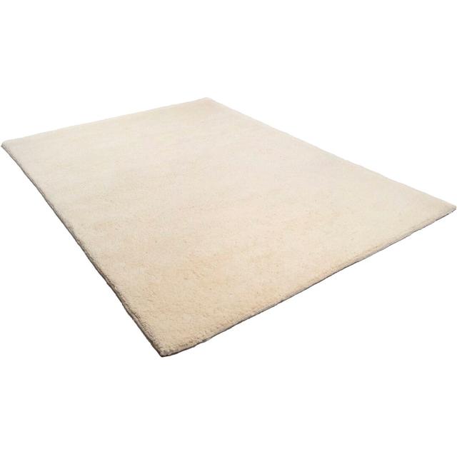 Alisha Hand-Knotted Wool Cream Rug Zipcode Design Rug Size: Rectangle 70 x 140cm on Productcaster.