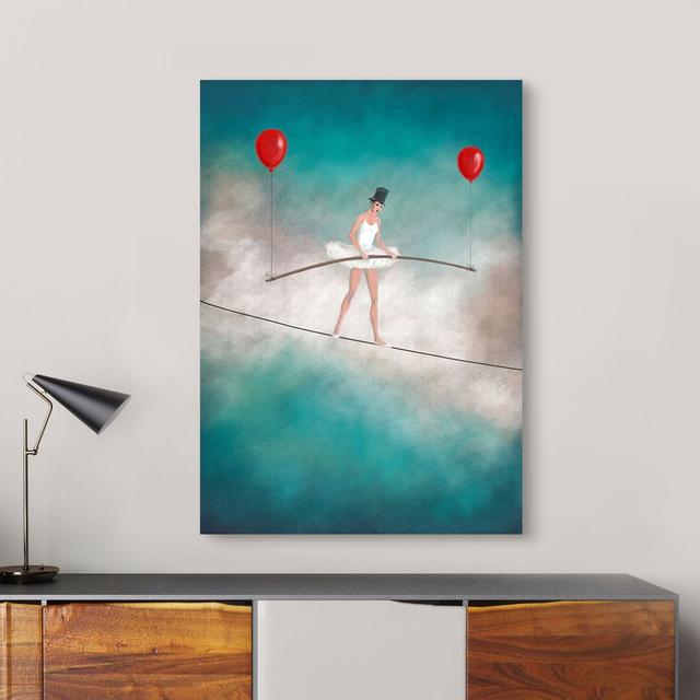 The Acrobat by Stef Lamanche - Wrapped Canvas Graphic Art Print Ebern Designs Size: 80cm H x 60cm W x 4cm D on Productcaster.