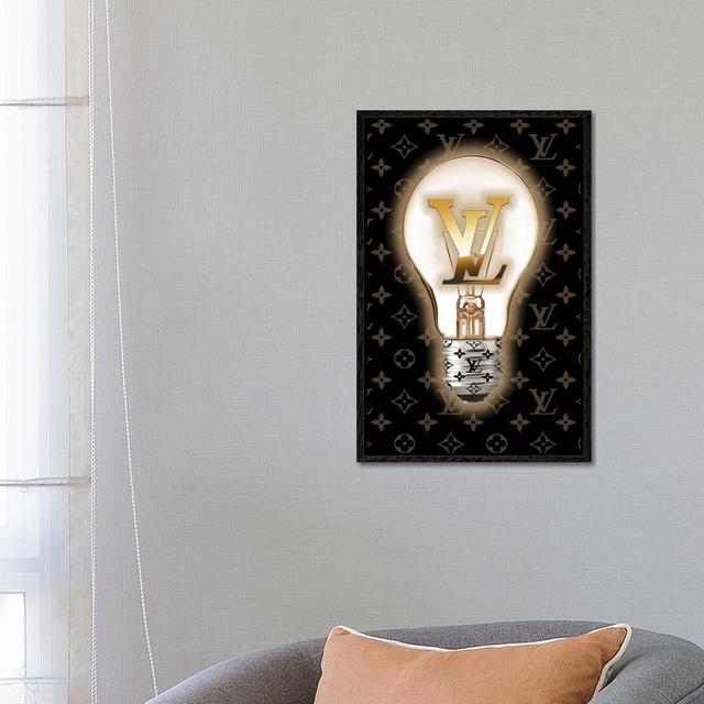 Louie Is A Good Idea - Print on Canvas 17 Stories Format: Black Framed, Size: 66.04cm H x 45.72cm W x 3.81cm D on Productcaster.