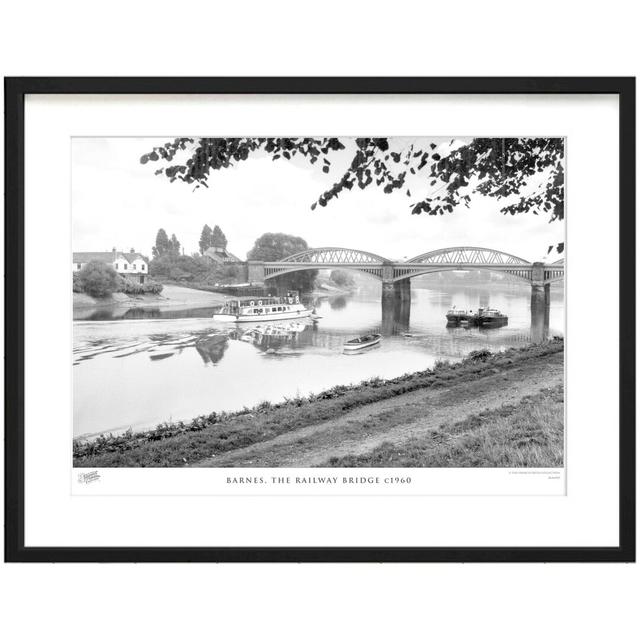 'Barnes, the Railway Bridge C1960' by Francis Frith - Picture Frame Photograph Print on Paper The Francis Frith Collection Size: 45cm H x 60cm W x 2.3 on Productcaster.