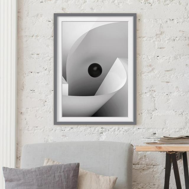 Big Eye - Single Picture Frame Print East Urban Home Size: 100 cm H x 70 cm W, Frame Options: Matt grey on Productcaster.