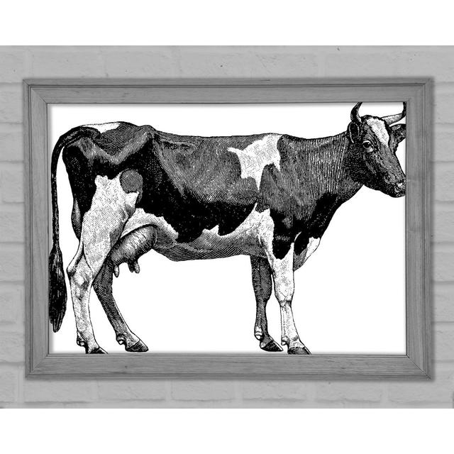 Mother Cow - Print August Grove Size: 29.7cm H x 42cm W x 1.5cm D on Productcaster.