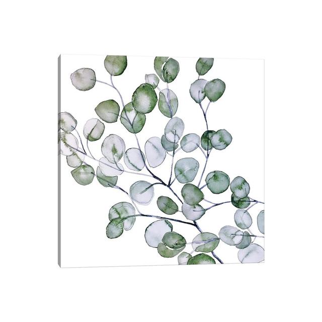 Eucalyptus Watercolour Square by Monika Strigel - Painting on Canvas Brambly Cottage Size: 30.48cm H x 30.48cm W x 1.91cm D, Format: Wrapped Canvas on Productcaster.