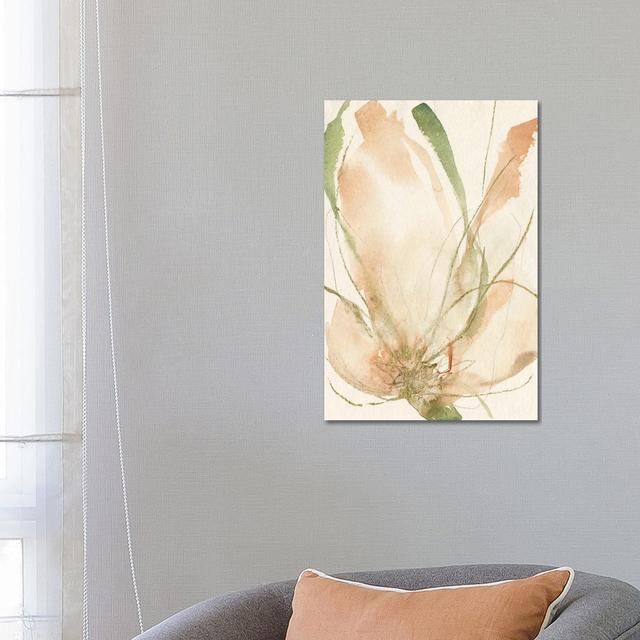 Petal Sketches II by Jennifer Goldberger - Wrapped Canvas Painting ClassicLiving Size: 66.04cm H x 45.72cm W x 1.905cm D on Productcaster.