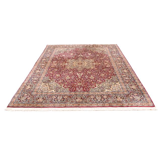 Parvin Geometric Hand-Knotted Rectangle: 306' X 208' Red Area Rug Astoria Grand on Productcaster.