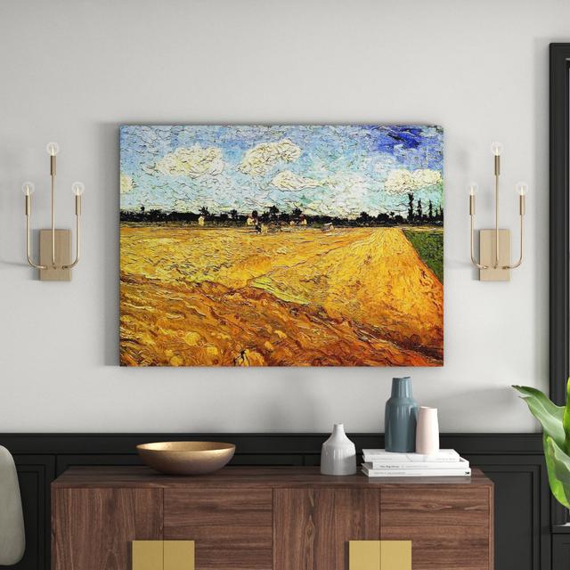 'Ploughed Field' by Vincent Van Gogh Painting Print East Urban Home Size: 60cm H x 80cm W x 1.8cm D on Productcaster.