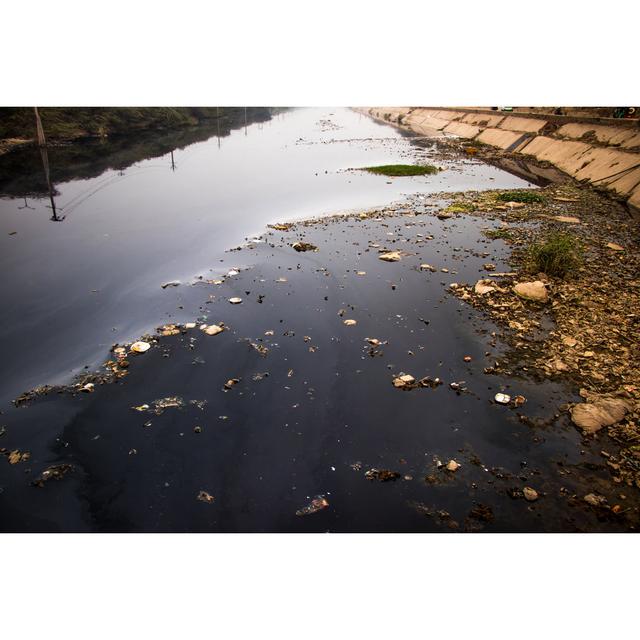 Gennoveva Polluted River Water - Wrapped Canvas Photograph Latitude Run Size: 51cm H x 76cm W x 3.8cm D on Productcaster.