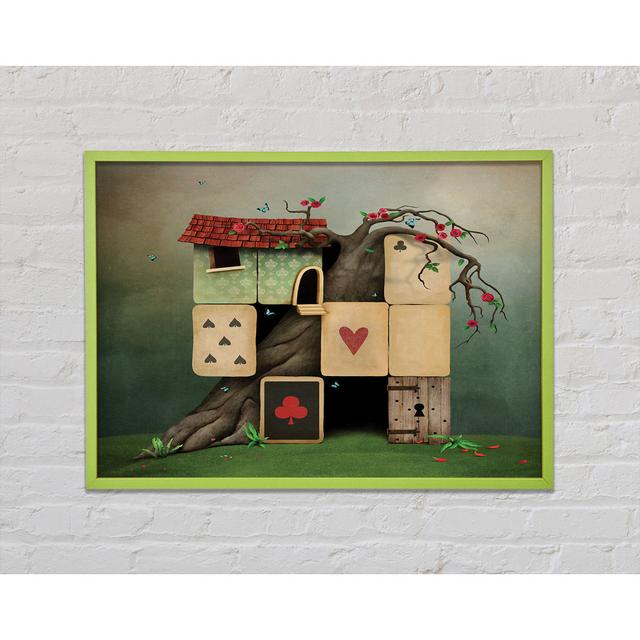 Egil Roll The Dice House Alice In Wonderland - Single Picture Frame Art Prints Ophelia & Co. Size: 42cm H x 59.7cm W x 2cm D on Productcaster.