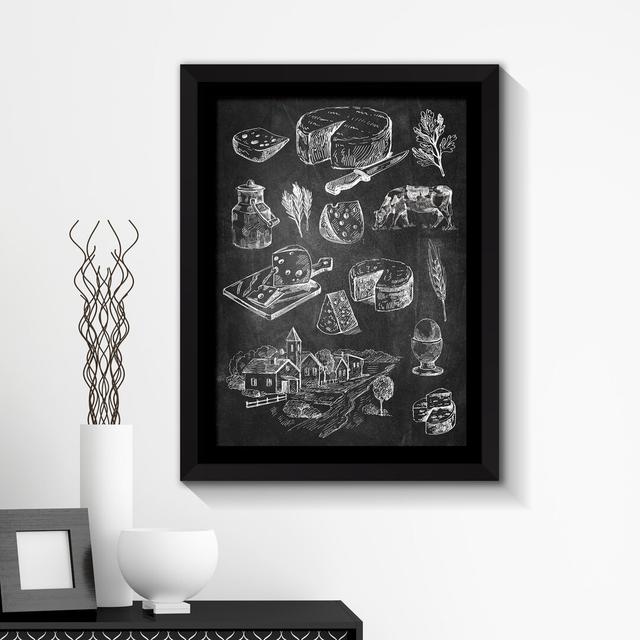 'Cakes & Cheese' Framed Graphic Art Print Poster East Urban Home on Productcaster.