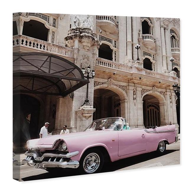 Pink Drivers II - Wrapped Canvas Print East Urban Home Size: 40.6 cm H x 40.6 cm W x 3.8 cm D on Productcaster.