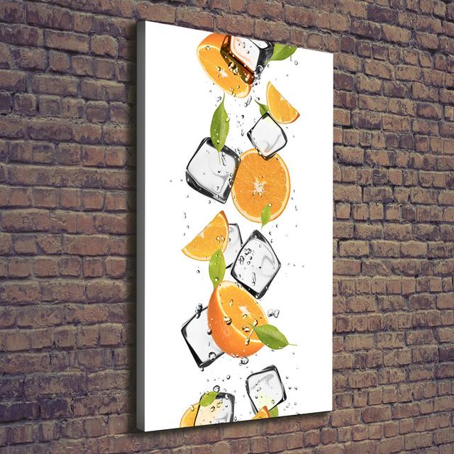 Oranges And Ice - Wrapped Canvas Art Prints Latitude Run on Productcaster.