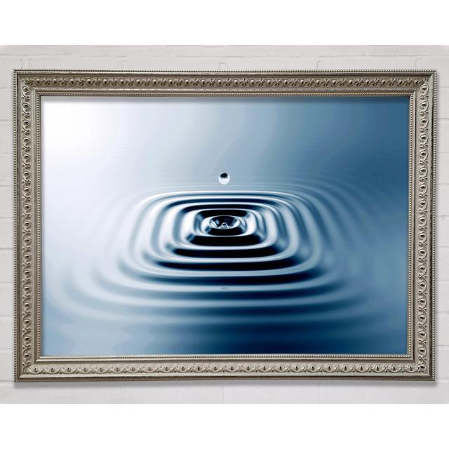 Square Water Ripples Framed Print Highland Dunes Size: 21cm H x 29.7cm W x 3cm D on Productcaster.