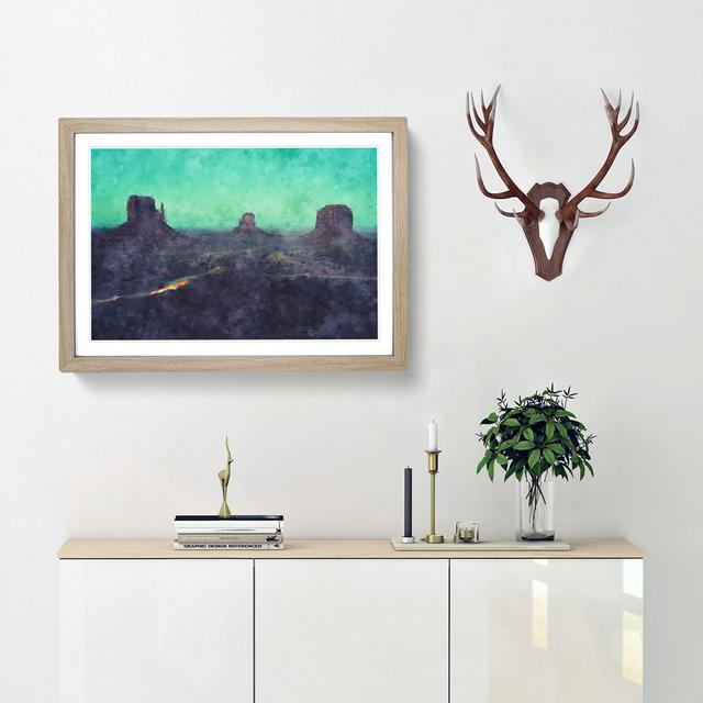 Oljato-Monument Valley - Picture Frame Painting Print East Urban Home Size: 33cm H x 45cm W x 2cm D, Frame Option: Oak Framed on Productcaster.