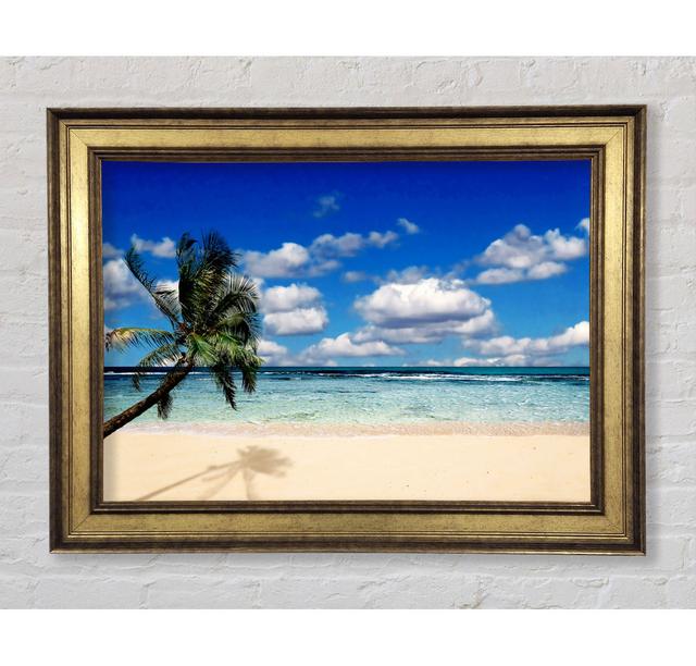 Palm Tree Island Paradise Framed Print Highland Dunes Size: 42cm H x 59.7cm W x 8cm D on Productcaster.