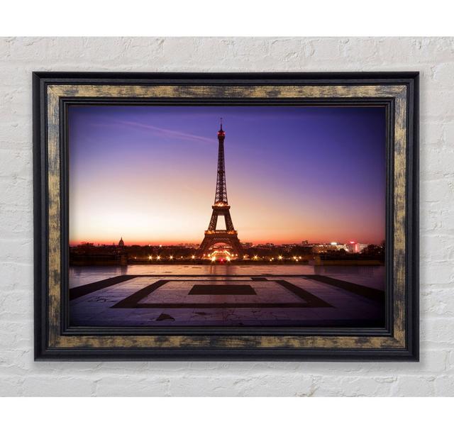 Eiffel Tower Sunset 7 - Print Bright Star Size: 29.7cm H x 42cm W x 8cm D on Productcaster.