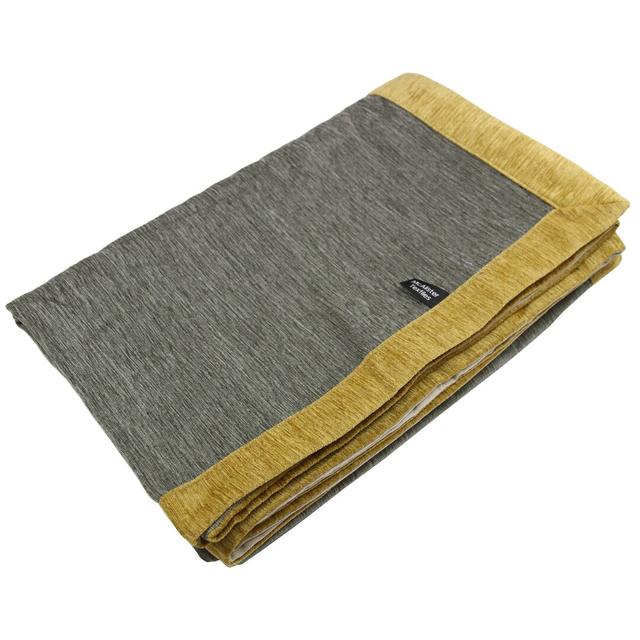 Alston Bed Runner McAlister Textiles Colour: Grey/Ochre, Size: 50cm H x 220cm W on Productcaster.