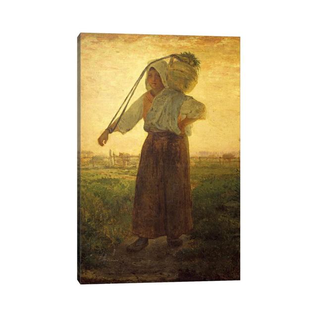 The Return From The Farm (Il Ritorno Dalla Fattoria), 1850 by Jean-Francois Millet - Wrapped Canvas Gallery-Wrapped Canvas Giclée ClassicLiving Size: on Productcaster.