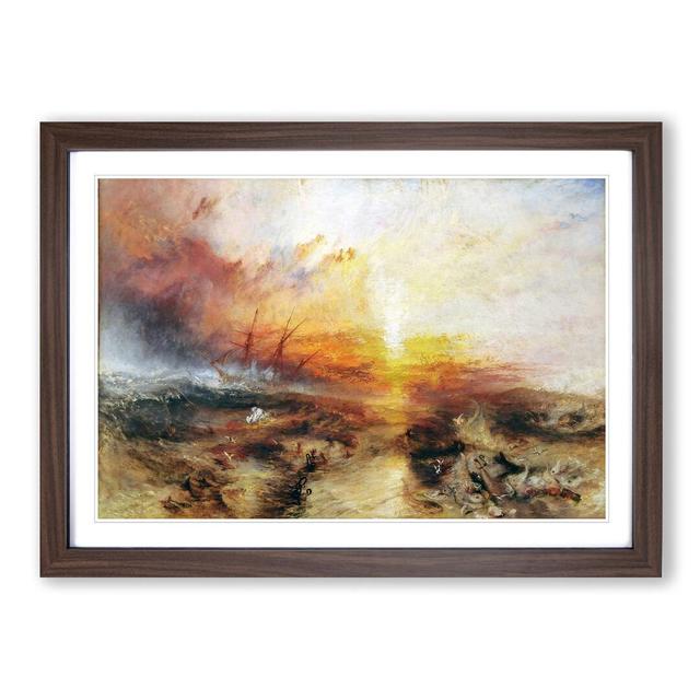 Typhoon Coming by J.M.W. Turner - Single Picture Frame Painting East Urban Home Frame Colour: Walnut on Productcaster.