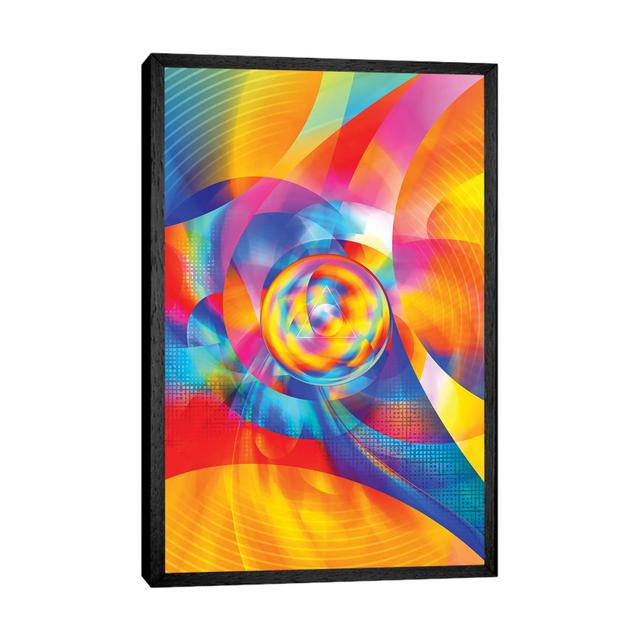 Colorful Abstraction Ivy Bronx Size: 66.04cm H x 45.72cm W, Format: Black Framed on Productcaster.