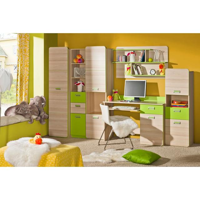 Talia 1 Door Wardrobe Isabelle & Max Colour: Beige/Green on Productcaster.