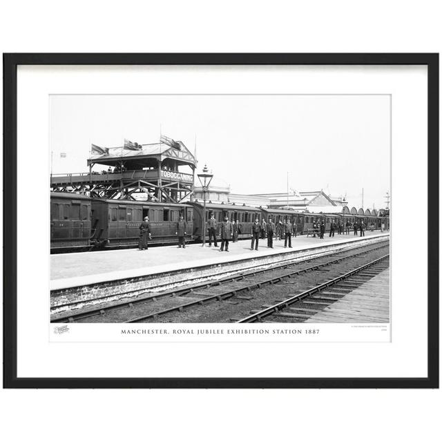 Manchester, Royal Jubilee Exhibition Station 1887 by Francis Frith - Single Picture Frame Print The Francis Frith Collection Size: 40cm H x 50cm W x 2 on Productcaster.