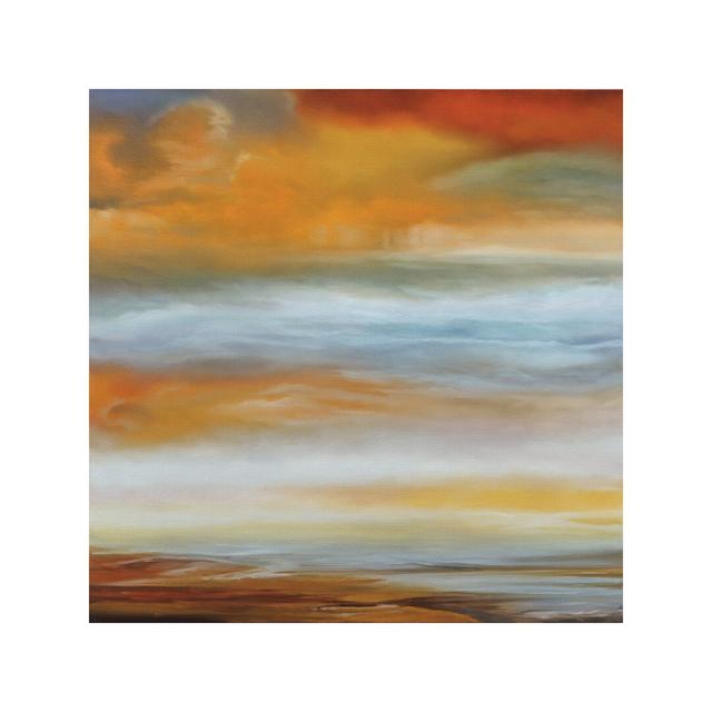 'Earth and Sky I' Painting on Wrapped Canvas East Urban Home Size: 93.98cm H x 93.98cm W x 1.91cm D on Productcaster.