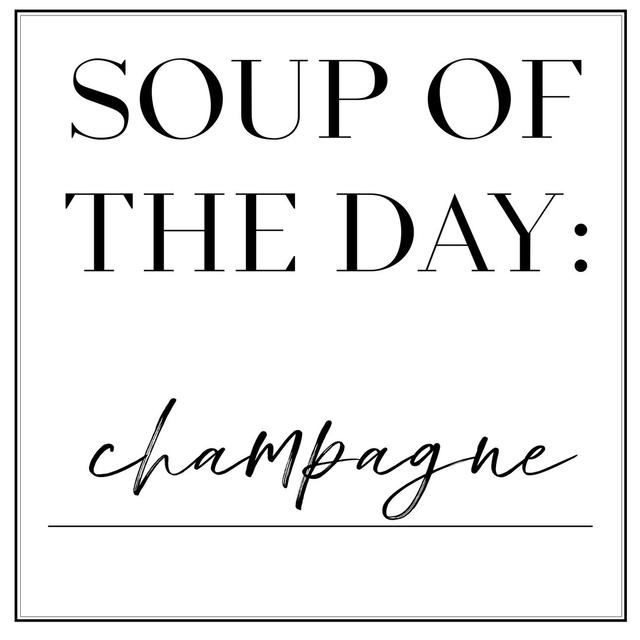 Soup du Jour VI by Anna Hambly - Wrapped Canvas Typography Print Happy Larry Size: 30cm H x 30cm W on Productcaster.