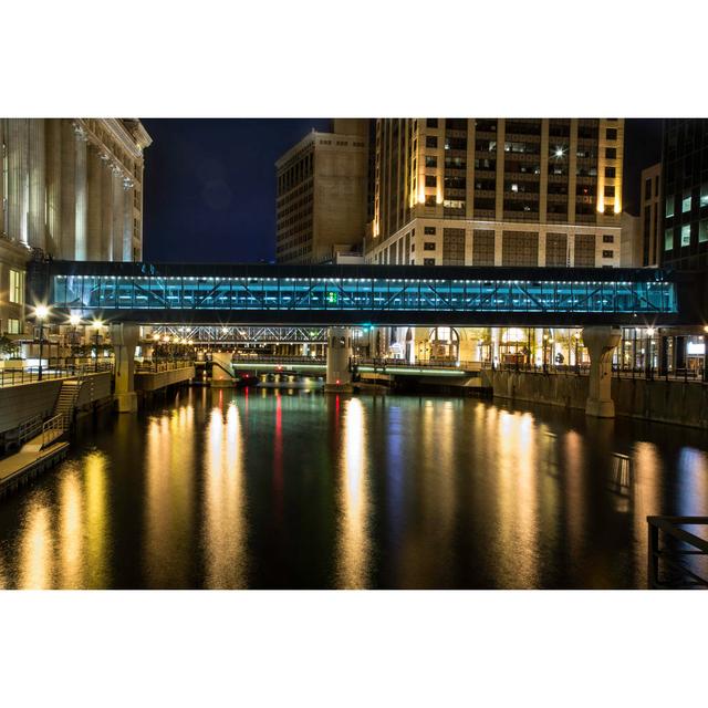 Downtown River Walkway - Wrapped Canvas Photograph 17 Stories Size: 51cm H x 76cm W on Productcaster.