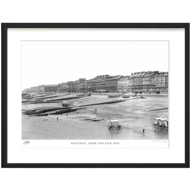 'Hastings, from the Pier 1890' by Francis Frith - Picture Frame Photograph Print on Paper The Francis Frith Collection Size: 28cm H x 36cm W x 2.3cm D on Productcaster.