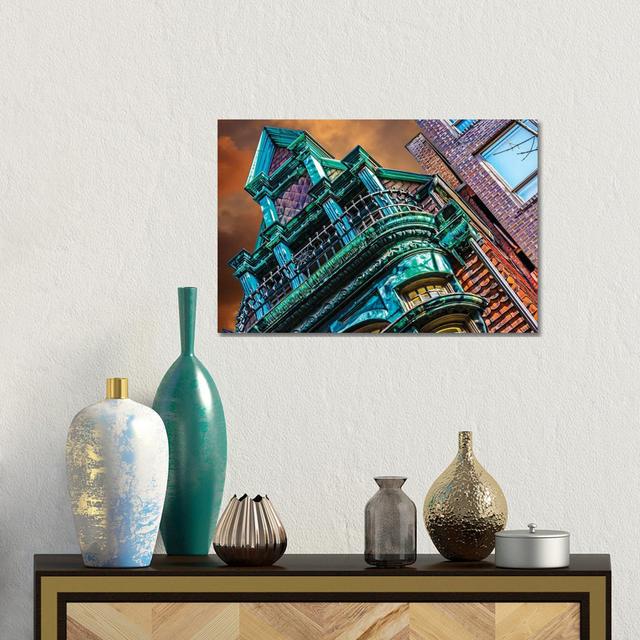 Victorian On Dearborn And Goethe Chicago by Raymond Kunst - Gallery-Wrapped Canvas Giclée on Canvas Lark Manor Format: Canvas, Size: 30.48cm H x 45.72 on Productcaster.