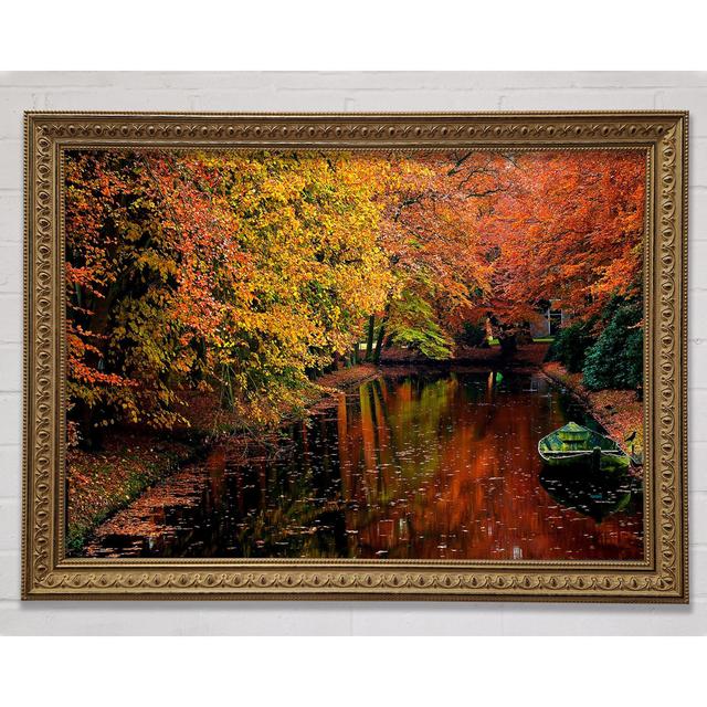 Lake In Autumn Framed Print Bright Star Size: 42cm H x 59.7cm W x 3cm D on Productcaster.