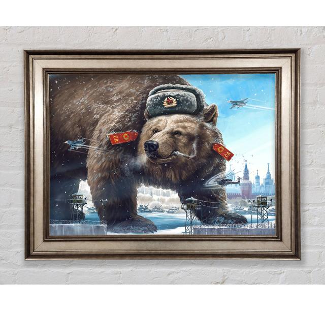 Russischer Braunbär - Einzelner Bilderrahmen Kunstdrucke Bright Star Größe: 100 cm H x 141,4 cm B on Productcaster.