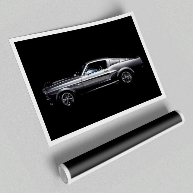 'Mustang Fastback Side Profile' Photographic Print on Canvas East Urban Home Format: Unframed, Size: 42cm H x 59.4cm W x 1cm D on Productcaster.