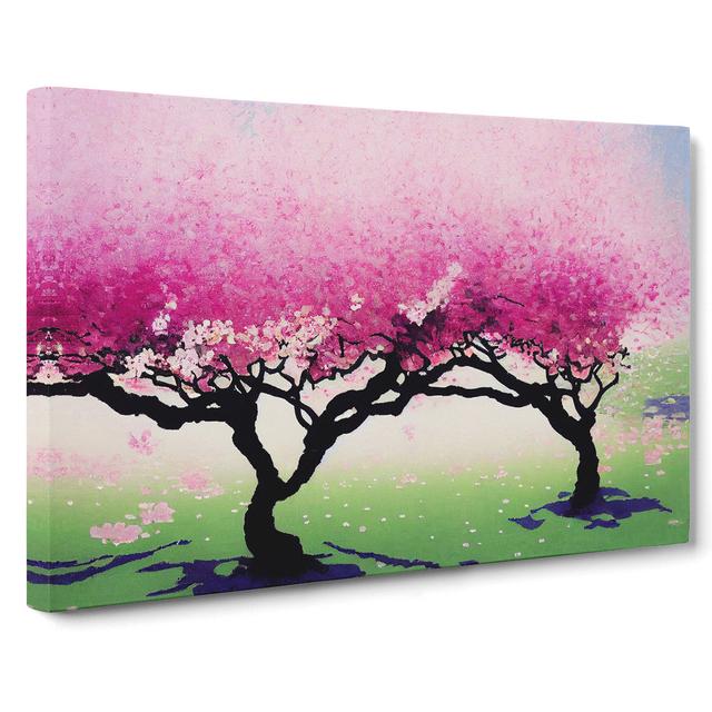 Extravagant Cherry Blossom Trees - Wrapped Canvas Print ClassicLiving Size: 35cm H x 50cm W x 3cm D on Productcaster.