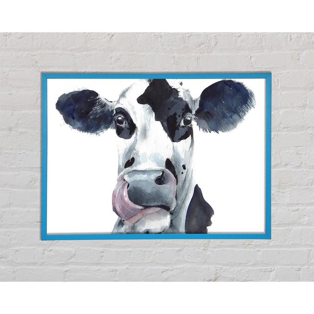 Cow Licking by Unkown - Single Picture Frame Art Prints August Grove Size: 29.7cm H x 42cm W on Productcaster.