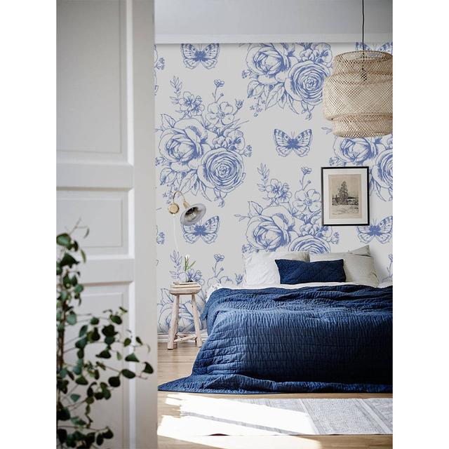 Astere Wallpaper Brambly Cottage Size: 290 x 290cm on Productcaster.