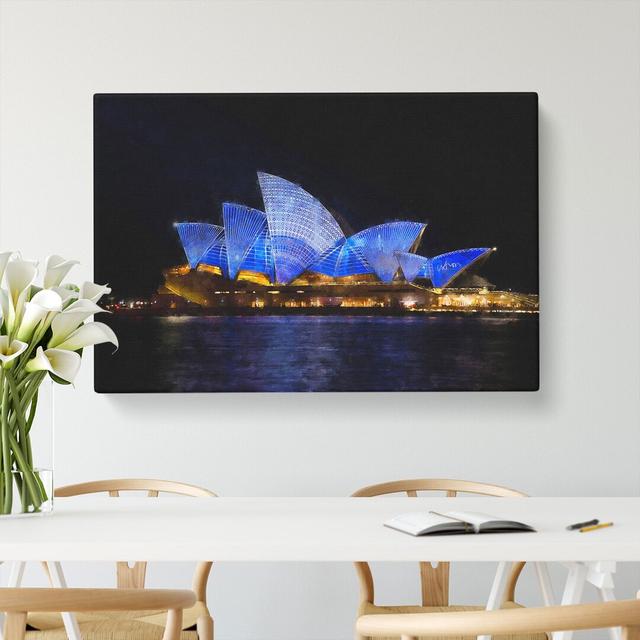 Sydney Opera House Vol.1 - Wrapped Canvas Print East Urban Home Size: 35cm H x 50cm W x 3cm D on Productcaster.