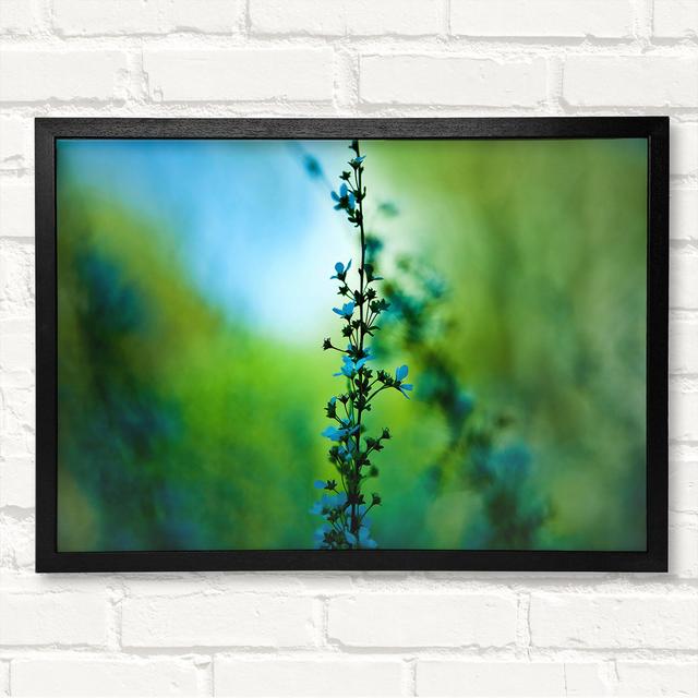 Blossom Blue Flower Framed Print Latitude Run Size: 42cm H x 59.7cm W on Productcaster.