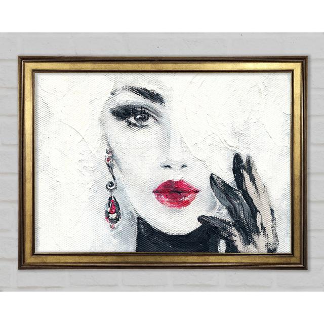 Face Of Elegance - Single Picture Frame Print Mercer41 Size: 84.1cm H x 118.9cm W x 1.5cm D, Format: Gold Framed Paper on Productcaster.