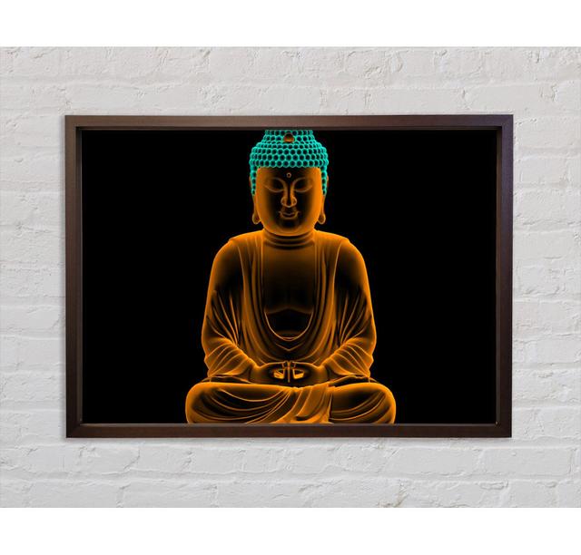 Lord Buddha - Einzelner Bilderrahmen Kunstdrucke auf Leinwand Bright Star Größe: 59,7 cm H x 84,1 cm B x 3,3 cm T on Productcaster.