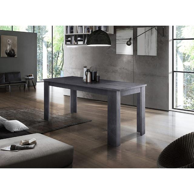 Batson Extendable Dining Table Latitude Run Colour: Ardesia Grey, Size: H75 x L170 x W90cm on Productcaster.