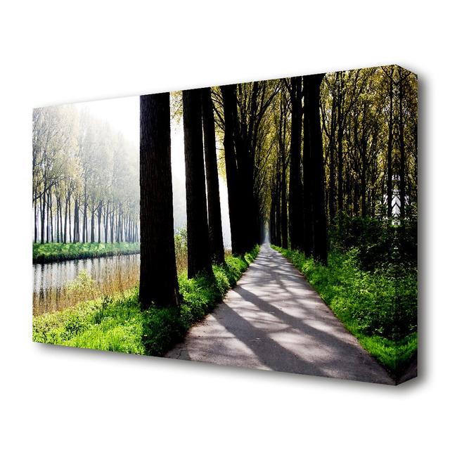 The River Pass Lake - Photographic Print on Canvas East Urban Home Size: 81.3 cm H x 121.9 cm W on Productcaster.