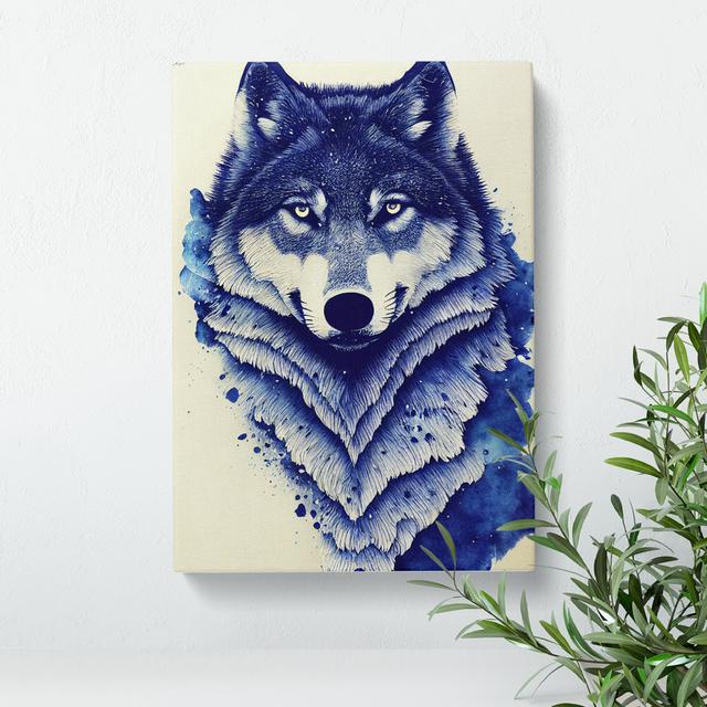 Winter Wolf Art No.2 Alpen Home Format: Wrapped Canvas, Size: 60cm H x 40cm W, Matte Colour: No Matte on Productcaster.