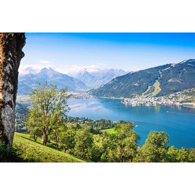 Beautiful Landscape with Alps by Bluejay - Wrapped Canvas Photograph Alpen Home Size: 61cm H x 91cm W on Productcaster.