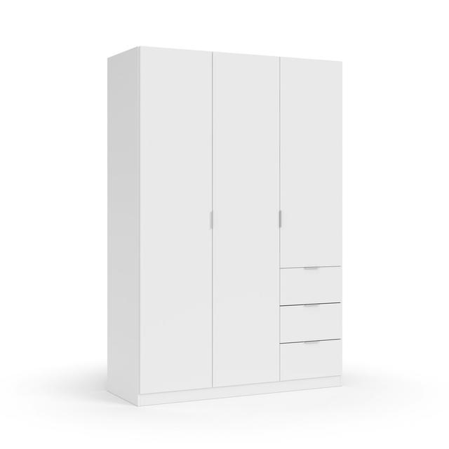 Casina 3 Door Wardrobe 17 Stories Finish: White on Productcaster.