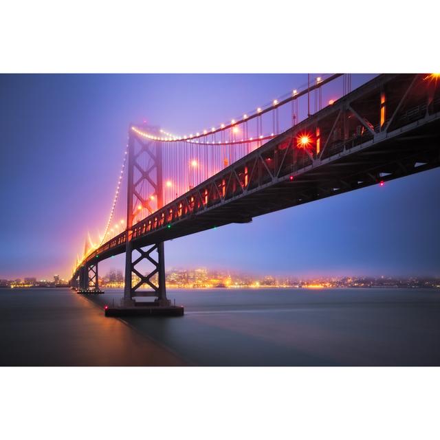 Bay Bridge, San Francisco von Jropelato1 - Druck 17 Stories Größe: 60 cm H x 90 cm B x 1,8 cm T on Productcaster.