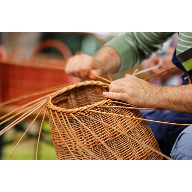 Basket Maker - Wrapped Canvas Photograph 17 Stories Size: 51cm H x 76cm W x 3.8cm D on Productcaster.