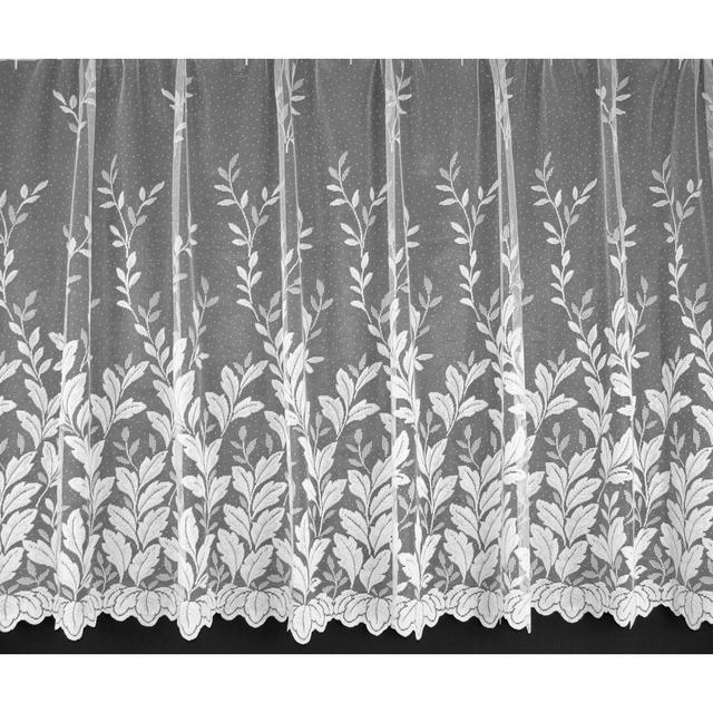 Vogt Lace Semi Sheer Curtain Panel Lark Manor Panel Size: 500cm Width x 114cm Drop on Productcaster.