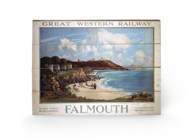 'Cornwall #10' Vintage Advertisement East Urban Home Mount Colour: No Mount, Size: 40cm H x 59cm W, Format: Wood on Productcaster.