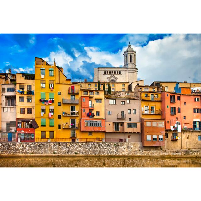 Beelu View Of Girona - Wrapped Canvas Photograph 17 Stories Size: 30cm H x 46cm W x 3.8cm D on Productcaster.